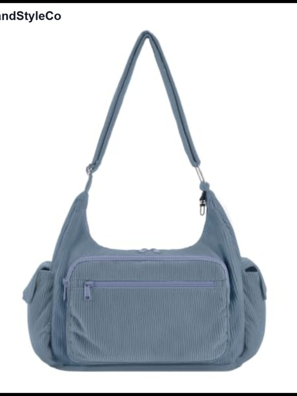 Recycled Corduroy Hobo Crossbody Bag Lightweight Shoulder Bag RFID